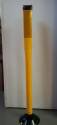 42" Delineator Yellow Post W/plastic Black Base